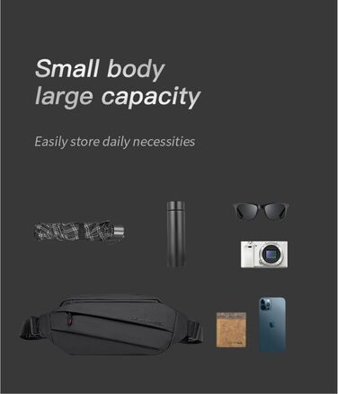 Чоловіча та жіноча поясна сумка Asher – водонепроникна, легка, кросбоді, унісекс, для спорту, подорожей, фестивалів