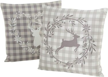Декоративна подушка Boltze Home Collection з оленем, 45x45 см, комплект 2 шт.