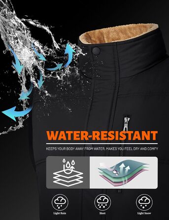 Чоловіча жилетка MAGCOMSEN з підкладкою, зимова, без рукавів, тепла флісова жилетка, для відпочинку, термо, перехідна жилетка з багатьма кишенями, чорна, XL