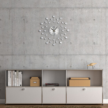 Relaxdays Wall Clock Diamond Ø 33 cm