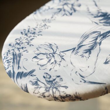 Чохол для прасувальної дошки Umiin, 115 x 35 см, бавовняний верх, 6 мм повстяна підкладка, принт 'Квіти та птахи'