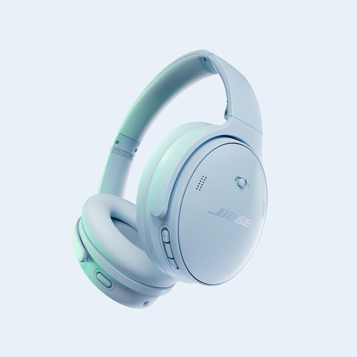 Бездротові навушники Bose QuietComfort з активним шумозаглушенням, Bluetooth, мікрофоном та часом роботи до 24 год, колір Eisblau (крижано-блакитний)