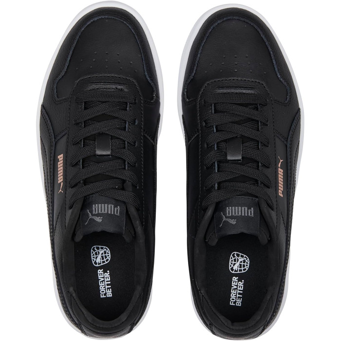 Кросівки PUMA Carina Street для жінок, чорний, рожеве золото, білий металік, 42 EU (39 EU)