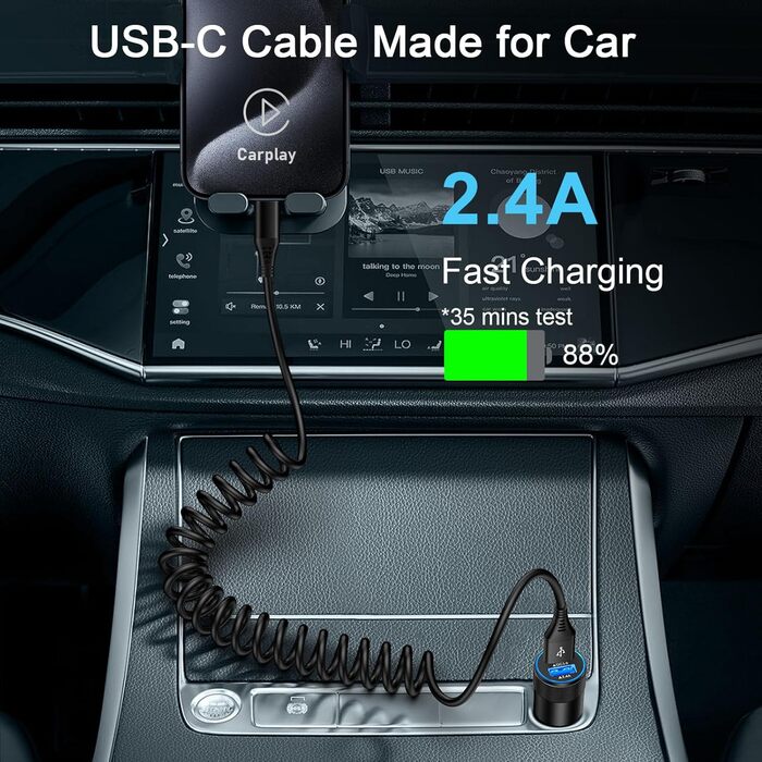 Кабель USB Type-C, 3 шт. (3M+2M+1M) для Samsung, Huawei, Xiaomi. Швидка зарядка, передача даних, нейлон.