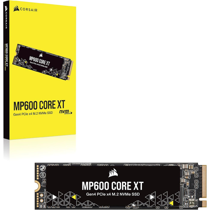 SSD Corsair MP600 CORE XT 2TB M.2 PCIe Gen4 NVMe – Швидкість до 5900 МБ/с, QLC NAND, для ноутбуків та ПК