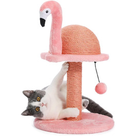 PAWZ Road Flamingo Scratching Post, creative scratching post, stylish cat tree, H: 48 cm, pink…