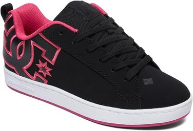Кросівки DC Shoes Court Graffik для жінок, чорно-рожеві, розмір 40.5 EU