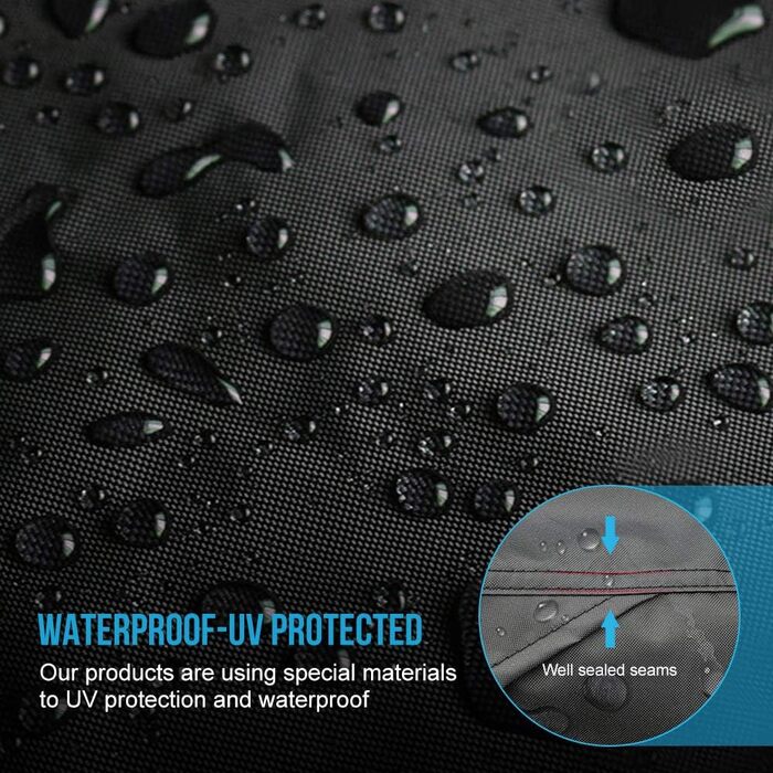 Waterproof ATV Cover - Durable 210D Oxford Cover for ATV, Quad, Motorcycle, Scooter - Outdoor Storage, Dust, Rain, UV Protection (210x120x115cm)