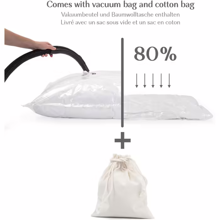 Alreya Quilt Cover 135x200 cm Comforter - 100% Cotton Top - Hypoallergenic for Allergy Sufferers - Soft & Warm All-Season Duvet - Breathable Quilt