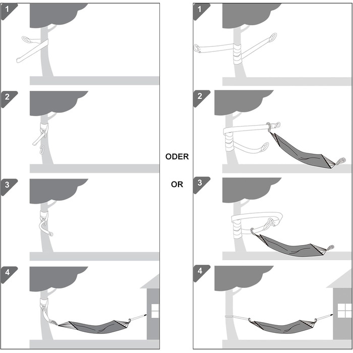 Гамак SONGMICS для двох, 210x150 см, до 300 кг, райдужний - для тераси, балкона, відпочинку на природі (з сумкою, ременями та карабінами)