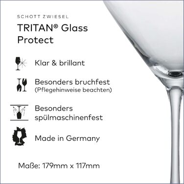 Бокали для Мартіні SCHOTT ZWIESEL Classico, набір 6 шт., кришталь Tritan, Німеччина