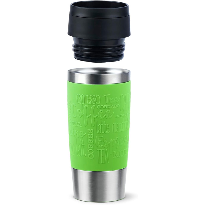 Термокружка Emsa N20202 Travel Mug Classic, 0.36 л, нержавіюча сталь, 4 години гаряче, 8 годин холодне, герметична, для подорожей