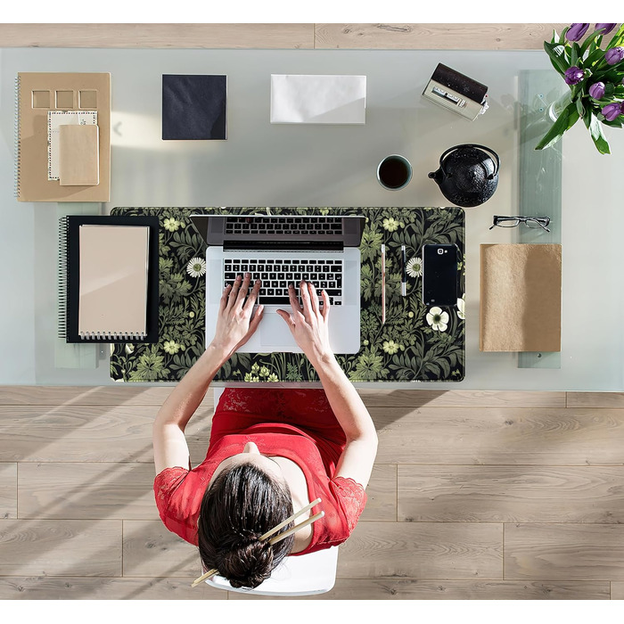 Килимок на стіл Moon Mushroom Gaming з принтом темних карт Таро, XXL 80x40 см, килимок під мишу та клавіатуру