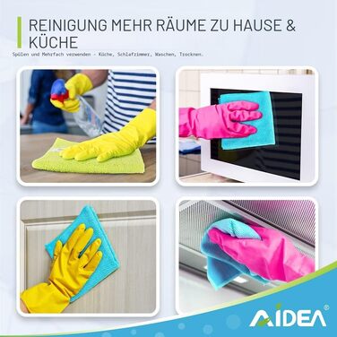Серветки з мікрофібри для прибирання AIDEA, універсальні ганчірки для вікон, посуду та пилу, 30x30 см, 100 шт
