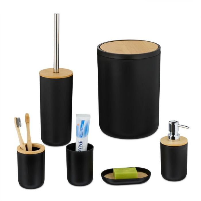 Relaxdays 6-Piece Bathroom Set