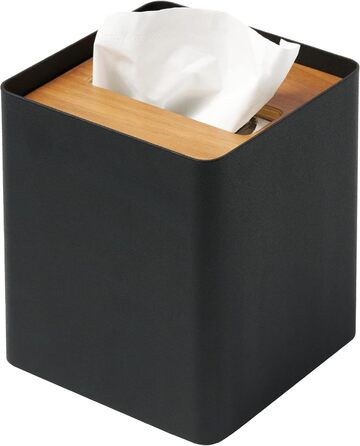 Yamazaki Box Cover Home | Stahl | Tissue Box, Universal Size, Walnut