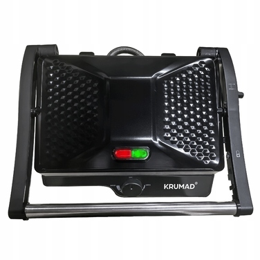 Електричний контактний гриль KRUMAD KMD159, чорний, 2000 Вт