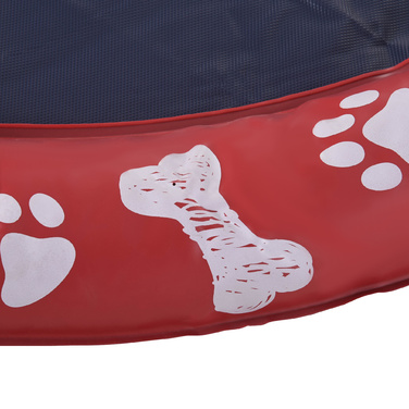 PawHut Dog Pool for Dogs, Water Mat Ø150 cm Dog Splash Pool Sprinkler Water Play Mat, Non-Slip, for Garden, Camping, Red | Aosom