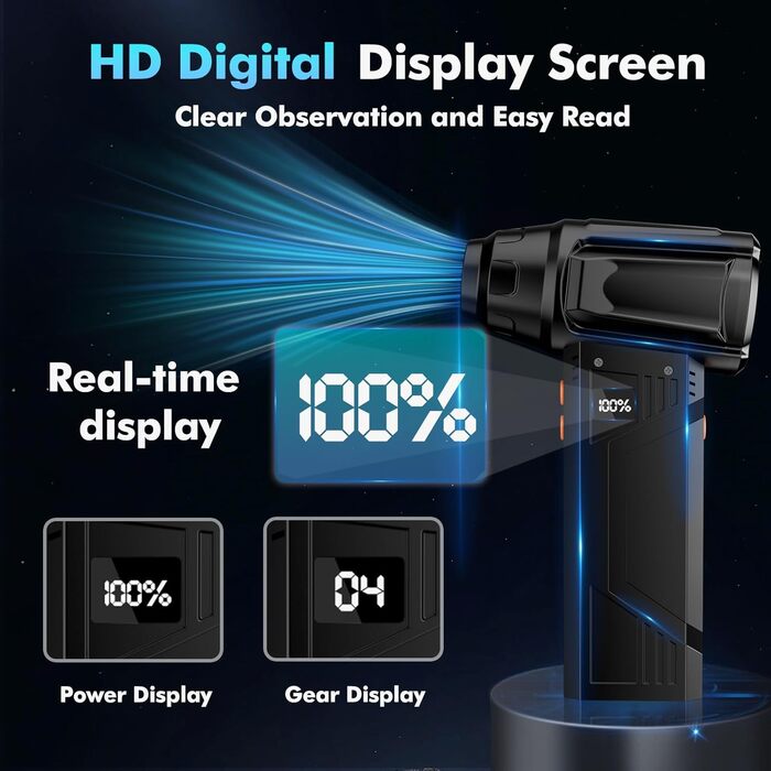 Електричний пилосос IVJ BL08: 4-ступеневий, 180000 об/хв, з акумулятором 10000mAh, USB, для чищення ноутбука, клавіатури, авто та офісної техніки