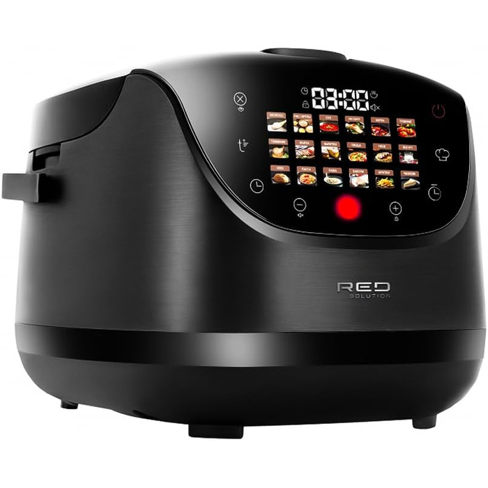 Мультиварка RED COLORSENSE MC200 RU - 5л, мультиварка-скороварка, рисоварка, мультикук, 860 Вт, підігрів, йогурт, пароварка, сенсорне керування