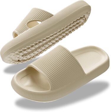 Шкарпетки для душу Donpapa: зручні, неслизькі шкарпетки-сланці для дому та пляжу (42/43 EU, Бежевий)