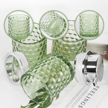 Pink bathroom accessory set made of glass, including a toothbrush holder, soap dispenser, and cup, a foaming soap dispenser, and a toothbrush holder, 3 pink bathroom cups for brush and toothpaste (green and silver).