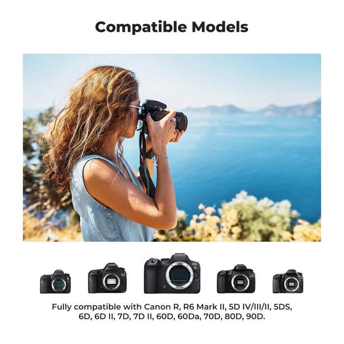 Акумулятор K&F Concept LP-E6NH (3 шт.) з зарядним пристроєм на 3 слоти - сумісний з Canon EOS R7, R5, R6, EOS R, 5D II, III, IV, 6D, 6D II, 7D, 7D II, 60D, 70D, 80D, 90D