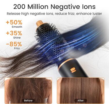 Airstyler Pro 5 в 1: Фен-щітка, фен, плойка, об’єм, локони. 1000W, для створення різних зачісок