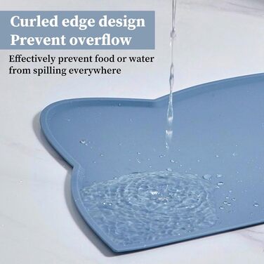 Килимок для годування котів та собак, силіконовий, неслизький, вологостійкий, легко миється
