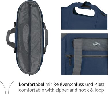 alfi ISO Bag 2in1 23 Liter, Dark Denim, Polyester Thermo Cooler Bag with extra carry bag, insulated shopping bag for groceries, swimming pool, sauna, insulated bag, flexible, washable