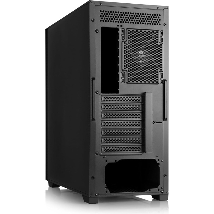 Корпус для ігрового ПК VITRUM PRO - Midi Tower з RGB підсвічуванням, скляна бічна панель, встановлені вентилятори, підтримка ATX, mATX, Mini-ITX, білий, CRONOS II Silent