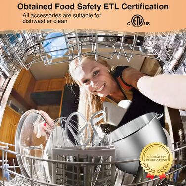 Кухонний комбайн-міксер 1500W з чашею з нержавіючої сталі 7л, планетарний міксер для тіста з 6 швидкостями та набором насадок (гак, вінчик, міксер), сріблястий