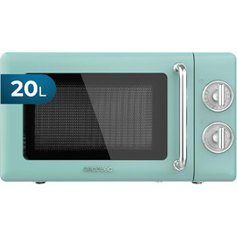 Мікрохвильова піч Cecotec Proclean 5110 Retro Blue, 20л, 700Вт, 8 програм, таймер 60хв, розморожування, механічне керування, зелений, серія 30