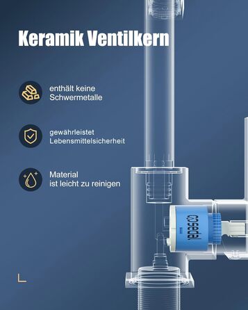Кран кухонний поворотний 360°, з нержавіючої сталі, для кухні, вантажівки, ванної кімнати (B Gold)