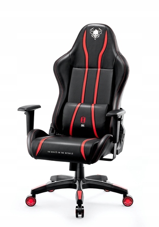 Ігрове крісло Diablo Chairs X-One 2.0, екошкіра, чорно-червоне