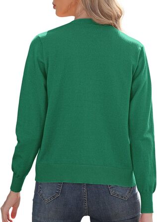 Кардиган жіночий Grecerelle, в'язаний, елегантний, темно-зелений (S)