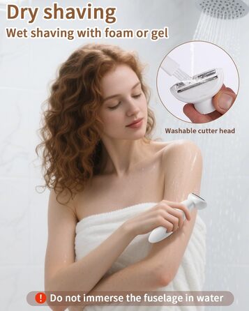 Електричний епілятор та гоління для жінок 5-в-1: тіло, зона бікіні, вусики, брови, ніс. USB-зарядка.