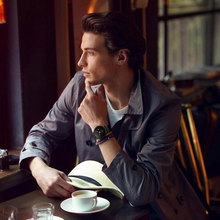 Годинник чоловічий LIGE Retro з нержавіючої сталі, водонепроникний, вінтажний, кварцовий, з датою, для бізнесу та повсякденного носіння. Чоловічі годинники (Золотий, Чорний)