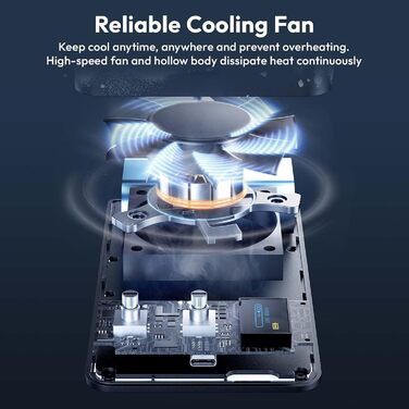 ULANZI P40 Bi-Color LED відеосвітло: портативне, 40W, з акумулятором 5000mAh, CRI96+, 2700K-6500K, для фото- та відеозйомки