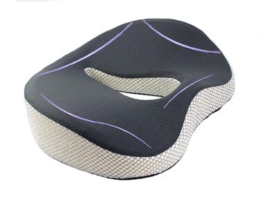 Подушка ортопедична Coxis з піни Memory Foam для офісного крісла, автомобіля, кухні: підтримка спини, геморою, при анальних тріщинах