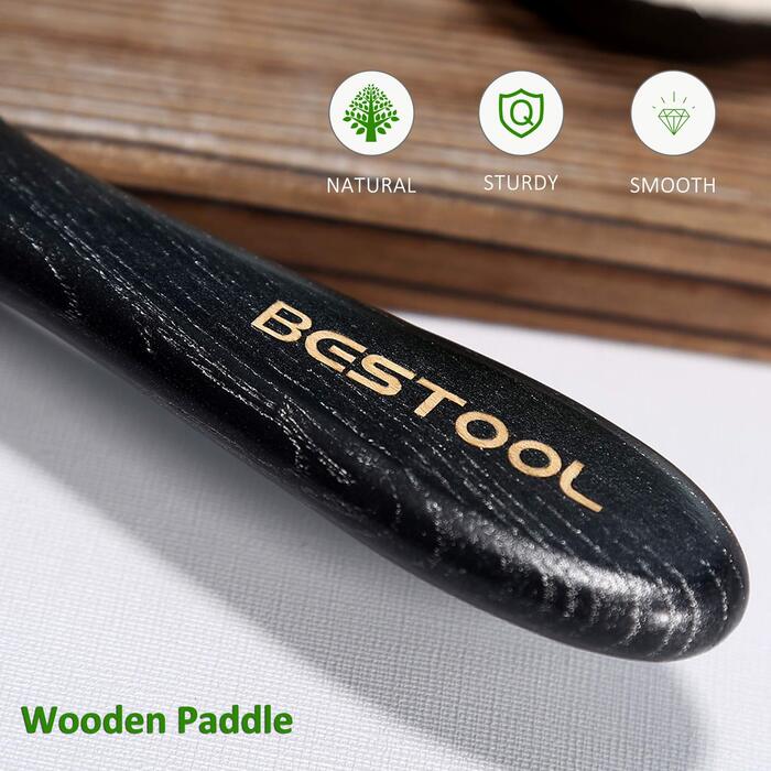 BESTOOL Щітка для волосся Paddle Detangler з металевими щетинками, для розплутування та масажу, підходить для кучерявого та довгого волосся, для мокрого та сухого волосся