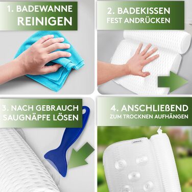 SilverRack Bathtub Pillow MEDIUM-SOFT [White 4D] - Neck Pillow for Bathtub with Suction Cups as Bathtub Accessory - Pillow for Bathtub - Bath Pillow with Ergonomic Fit