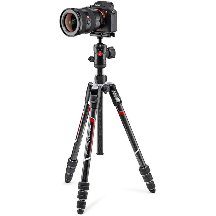 Карбоновий штатив Manfrotto Befree Advanced Twist з гідравлічною головою, компактний дорожній трипід для DSLR та бездзеркальних камер