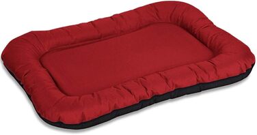 Knuffelwuff Dog Bed Lucky - Indoor and Outdoor Dog Cushion, Dog Sofa, Dog Basket, Dog Bed, Size L, Red