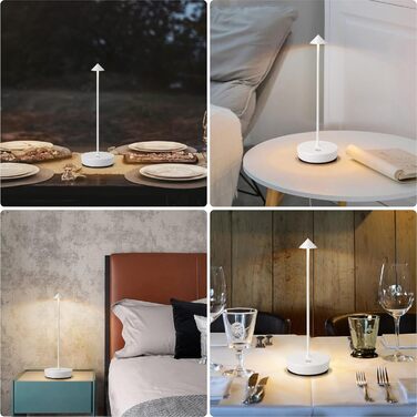 Бездротова LED лампа для кемпінгу та офісу: перезарядна настільна лампа з акумулятором 6000mAh, IP54, для внутрішнього та зовнішнього використання