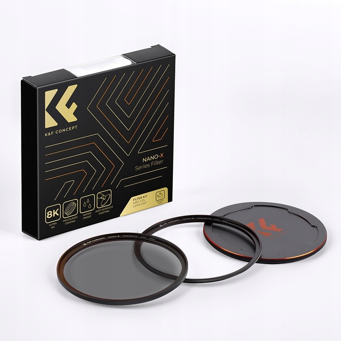 Набір фільтрів 3в1: CPL-фільтр + магнітне кільце + кришка K&F 67 мм
