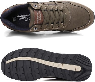 ARRIGO BELLO Кросівки для чоловіків: зручні, легкі, з блискавкою, для активного відпочинку та повсякденного носіння, підошва з неслизьким покриттям, розміри 41-46 (зелені, 44 EU)