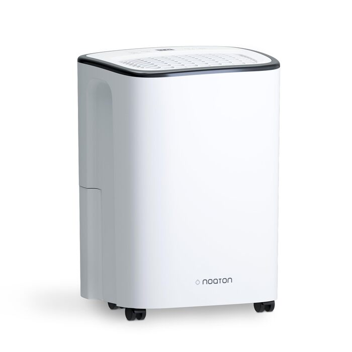 Noaton® DF 4212: Електричний осушувач повітря 13,2 л/24г з відводом, автовимкненням, тихий, для 45 м², таймер, бак 2,1 л, для квартири, підвалу