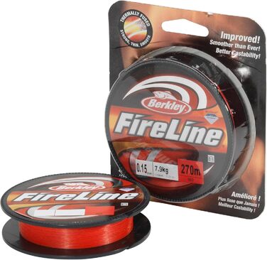 Плетена рибальська ліска Berkley FireLine Fused Original 8-жильна, надміцна та зносостійка, для делікатної ловлі, 0,10 мм, 6,2 кг, 300 м, димчаста