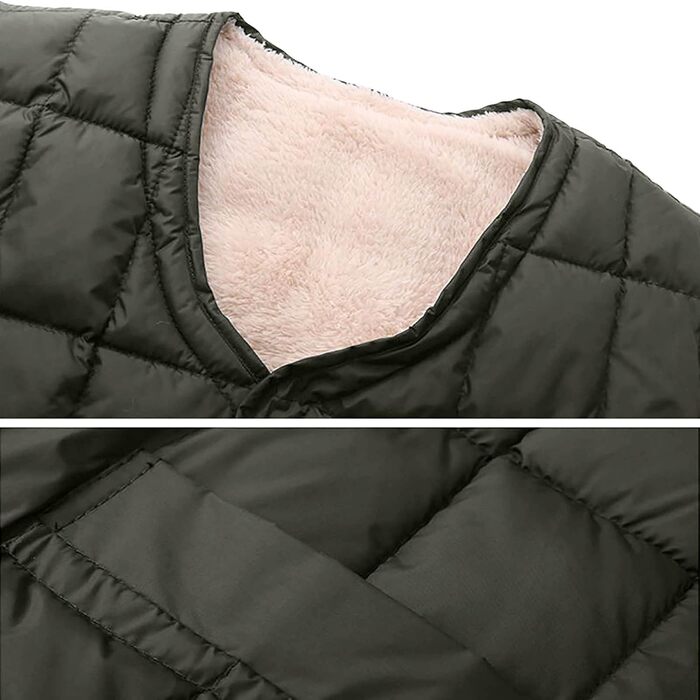 Чоловіча степкова жилетка з коміром-стійкою, тепла зимова жилетка з цупкою тканиною, з блискавкою, водонепроникна, без рукавів, для активного відпочинку (M, колір: зелений)